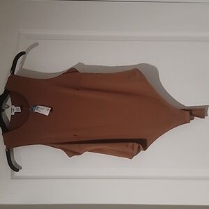 NWT Rue21+ Woman's Plus Sleeveless Bodysuit. Round Neck Sz 1X